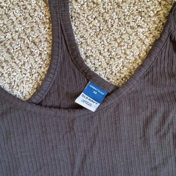 Old Navy Sunday Sleep Rib-Knit Pajama Tank Top and Shorts Set in panther - Picture 6 of 6